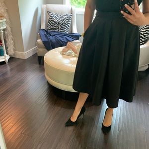Black circle skirt